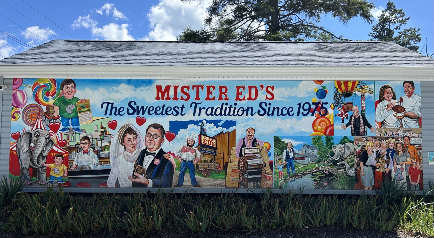 Mr. Ed's mural for their 50th anniversary.