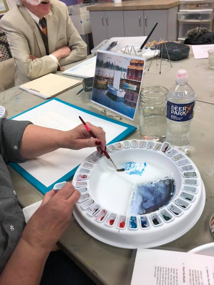 watercolor with Stan